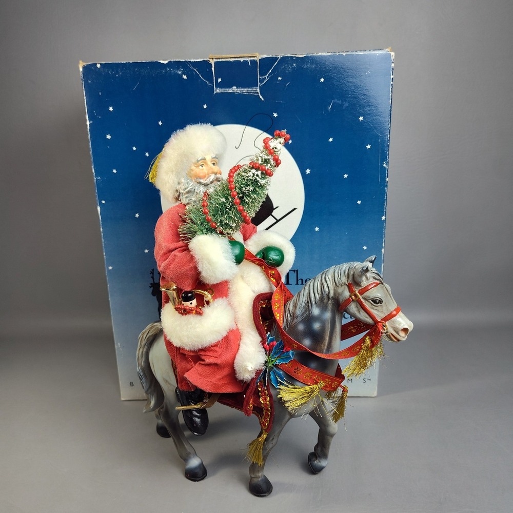Vintage Possible Dreams Clothtique The Magic of Christmas Santa On Horse 1991